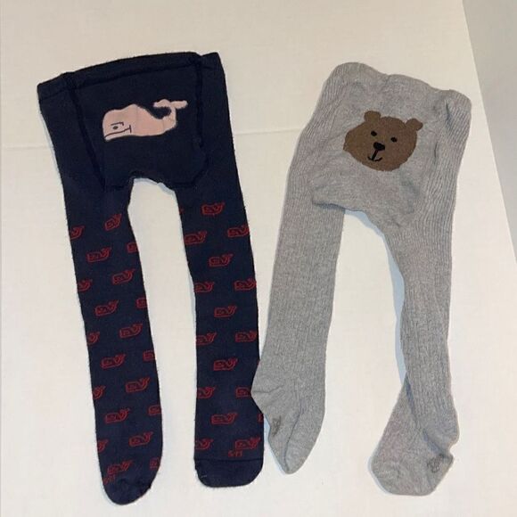 Baby Gap Bear Whale Cable Knit Tights 24M-2T - Picture 1 of 4
